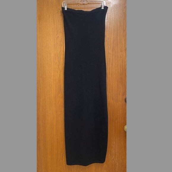 FREE PEOPLE FP BEACH BLACK RIO STRAPLESS SWEATER MAXI DRESS - Picture 6 of 12